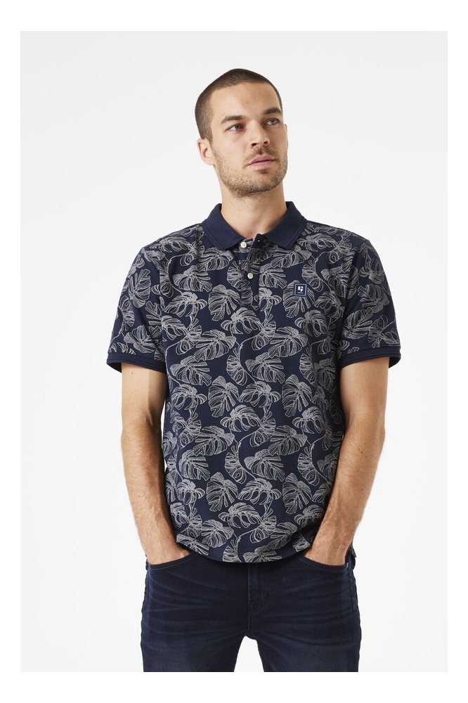 POLO MET PRINT E51221 2591 DEEP INK